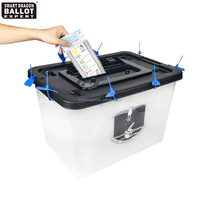 Urne électorale Sénégal Urne électorale en plastique translucide robuste avec serrure pour les élections