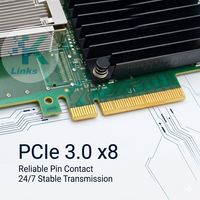 Adaptateur Ethernet QSFP28 56GbE 1 port PCIe 3.0x8 MCX453A-FCAT pour carte d'interface serveur Mellanox CX-4 en stock
