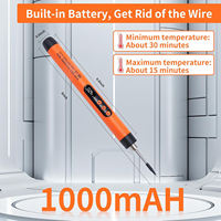 Potencia de 10 Vatios, Pantalla Digital, Temperatura Ajustable 300 ℃ /572 ℉ ~450 ℃ /842 ℉   Mini Kit de Herramientas de Soldadura Electrónica Inalámbrica USB