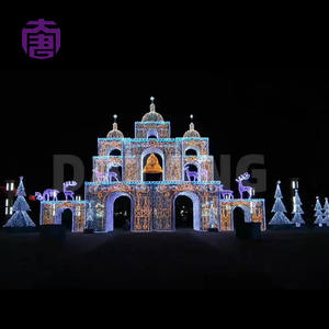 Luces LED de Navidad para Exteriores con Forma de Castillo, Tira de Luces Luminosas IP65 220v, Decoración para Ambiente Festivo de Halloween - Product Image 2