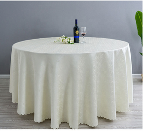 Tùy chỉnh không thấm nước 120/132in Vòng 100% polyester Khăn trải bàn cho tiệc cưới tiệc sự kiện bên phòng ăn - Product Image 2