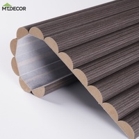 Panneau MDF flexible à lamelles, panneau mural cannelé, revêtement décoratif moderne pour l'intérieur, pour surface incurvée, enveloppement de colonne