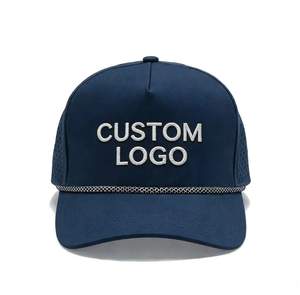Gorra de Béisbol Personalizada con Logotipo Perforado por Láser, 5 Paneles, Transpirable, Ajustable con Cierre a Presión para Hombres y Mujeres - Product Image 3
