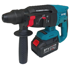 מקדחת פטיש אלחוטית 21V עם סוללת ליתיום, מנוע ללא פחמים, מומנט של 95.9 רגל-ליברה ו-4300 פעימות לדקה לקידוח בבטון עבור עבודות DIY - Product Image 3