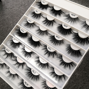 Vente en gros de faux cils en vison en bande 3D 10-25mm d'épaisseur cils végétaliens de marque privée - Product Image 3