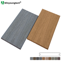 Planche de terrasse spéciale pour l'extérieur, 140*20 mm, double face, co-extrusion, deux couleurs, solide et durable