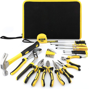 Household 24-Piece Tool Set Stainless Steel Combination Kit For Home Repair With Storage Bag - Product Image 1