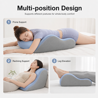 Lit de lecture couché avec support pour le corps, oreiller en mousse à mémoire de forme pour le sommeil et l'allaitement, idéal