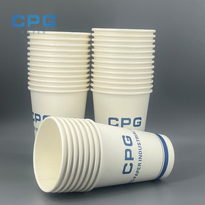Vasos de Papel Desechables Biodegradables para Bebidas Calientes de 8oz, 12oz y 16oz, con Revestimiento PLA de Grado Alimenticio, Venta al Por Mayor de Fábrica - Product Image 1