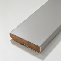 Plinthes en MDF sur mesure, accessoires de revêtement de sol, bandes décoratives pour la décoration de villas, prend en charge la déclaration de douane