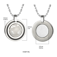 Collier solaire anionique authentique Energinox, pendentif en pierre de lave, science quantique, énergie bio-scalaire