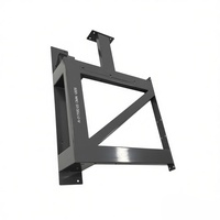 Support de montage en acier soudé de précision OEM, plaque de base personnalisée thermolaquée pour machine, pièce de cadre industriel en tôle