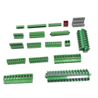 Connecteur de bornier à visser à angle droit pour circuit imprimé, 15 voies, pas de 5,08 mm, pour alimentation électrique et système de contrôle d'éclairage