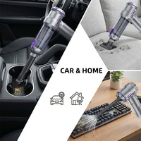 Cepillo para Polvo Recargable para Limpieza de Hogar y Auto, Kit 2 en 1 Inalámbrico de Soplador de Aire y Cepillo Aspirador