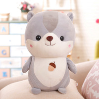 Adorable poupée en tissu de Noël, faite à la main, en forme d'écureuil et de hamster, style mode