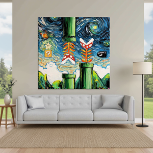 Lienzo Decorativo Moderno Art Deco con Diseño de Mario, Impresión Decorativa para Colgar en la Pared, Regalo de Cumpleaños - Product Image 3