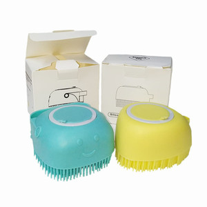 Wholesale New Soft Silicone Massaging <b>Brush</b> <b>Dog</b> Cat Hair Bath Comb Pet Shower <b>Brush</b> - Product Image 6