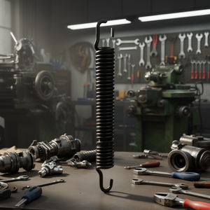 Resorte de Repuesto para 97 52 04 97 52 23, Resorte de Tensión en Espiral Negro con Extremos de Gancho - Product Image 3