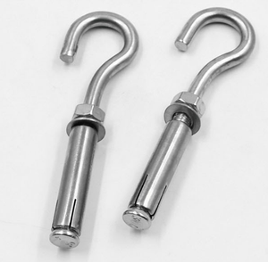 ตะขอแขวนผนังคอนกรีต 304 ตะขอขยายสแตนเลสสลักเกลียวขยายตะขอถ้วยแบบเปิดสําหรับงานหนัก - Product Image 5