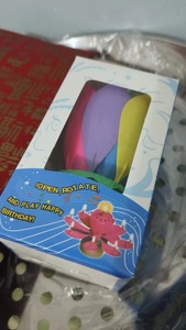 Vela Musical Giratoria con Forma de Loto para Fiestas y Año Nuevo, Hecha a Mano y Ecológica, Venta al Por Mayor - Product Image 4