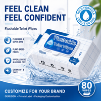 Papier toilette humide jetable personnalisé OEM/ODM, biodégradable avec de l'aloe vera pour peaux sensibles, prix d'usine et étiquette privée