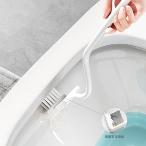 Toilet Cleaning <b>Brush</b> Long Handle Nylon Bristles For Toilet Bowl Crevice Cleaning - Product Image 1
