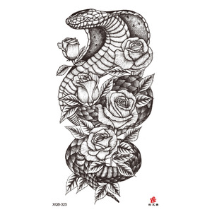 Tatouages temporaires vintage motif crâne de lion et de tigre, imperméables, grand format, pour la moitié du <span class=keywords><strong>bras</strong></span>, faux tatouages autocollants pour hommes - Product Image 4