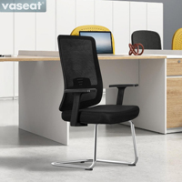 Vaseat Chaise de bureau moderne ergonomique inclinable en maille à dossier moyen, pivotante, pour poste de travail avec cloison de bureau