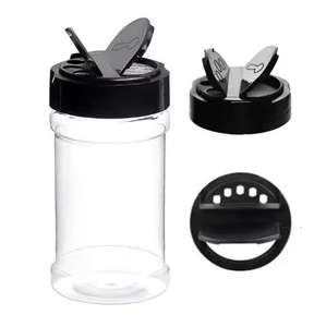 <span class=keywords><strong>2025</strong></span> Trung Quốc sản xuất 150ml Pet nhựa BPA free lật Top gia vị <span class=keywords><strong>Jar</strong></span> Shaker muối & hạt tiêu chai muối Shaker Muối Mill - Product Image 1