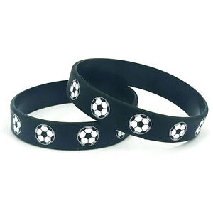 Bracelet en silicone pour supporter <span class=keywords><strong>de</strong></span> football, bracelet en caoutchouc <span class=keywords><strong>pas</strong></span> <span class=keywords><strong>cher</strong></span> pour match <span class=keywords><strong>de</strong></span> football, souvenir d'activité avec logo personnalisé - Product Image 2