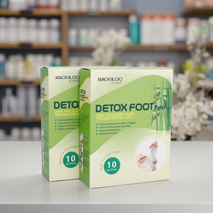 快適さとウェルネスのためのヘルスケア供給ボディピュアデトックスフットパッチで足の疲労と臭いを和らげる - Product Image 1