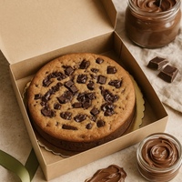 Boîte en papier design personnalisée avec fenêtre pour cookie, minicake, beignets