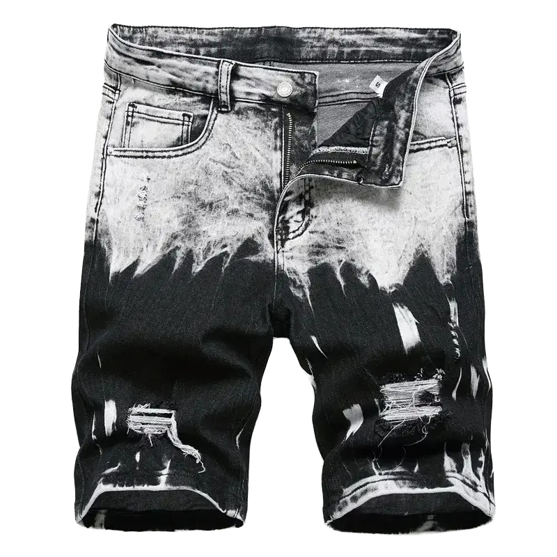 Women Solid Color Denim Straight Loose
