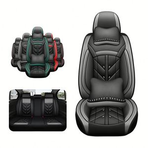 Juego de Fundas de Asiento de Coche de Cuero Universal de 13 Piezas para Model X, Auris, Peugeot, Touran, City, GLC, Harrier, Civic, Golf - Juego Completo - Product Image 1