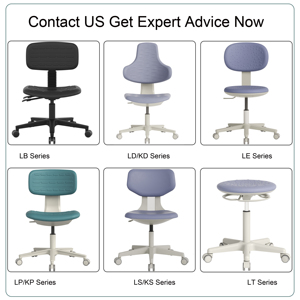 Chaise de tabouret de <span class=keywords><strong>laboratoire</strong></span> en fer design moderne avec roulettes siège d'assistant roulant pour l'école et l'assistance médicale - Product Image 4