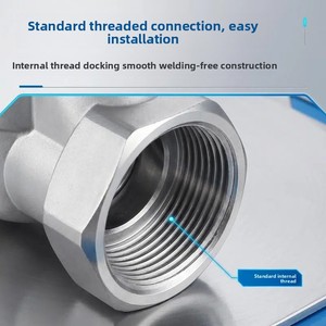 304/316 Stainless Steel High-<b>Flow</b> Reducing Y11X-16P Household <b>Water</b> Heater Stabilizing <b>Water</b> <b>Meter</b> - Product Image 4