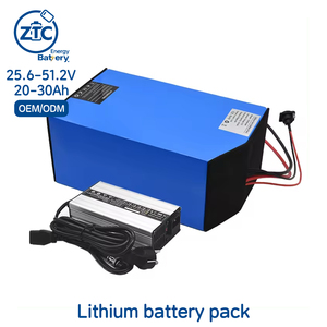 Baterai Sepeda Listrik Kustom 25.6V 48V 51.2V 20Ah 25Ah 30Ah Baterai Lithium Ion Dengan BMS dan Pengisi Daya - Product Image 1