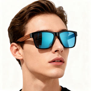 แว่นกันแดดไม้ไผ่ Conchen กรอบสี่เหลี่ยมสีดำ ป้องกันรังสียูวี 400 โพลาไรซ์ สำหรับผู้ชายและผู้หญิง เหมาะสำหรับขับรถ ท่องเที่ยว ป้องกันแสงแดด - Product Image 3