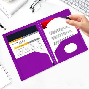 Wholesale Customized Durable PP Material A4 Letter Size Double Pockets <b>Folder</b> Multi-Color Option <b>Plastic</b> File <b>Folders</b> - Product Image 1