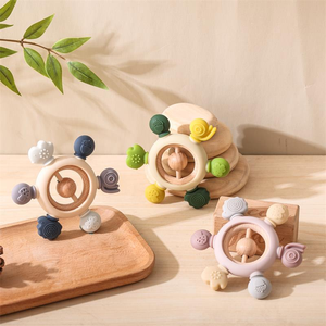 Thiết kế mới unisex bé Vòng Teether mềm Silicone nhai đồ chơi cho mọc răng trẻ em - Product Image 5
