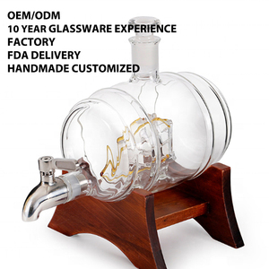 המפעל ישירות מוכר 1000 מ "ל בורוסיליקט חבית ויסקי חבית יין - Product Image 3