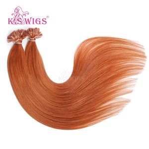 KSWIGS Diseño Liso de 12 a 28 Pulgadas |   Extensiones de Cabello con Punta en U de Queratina Virgen sin Costuras - Product Image 5