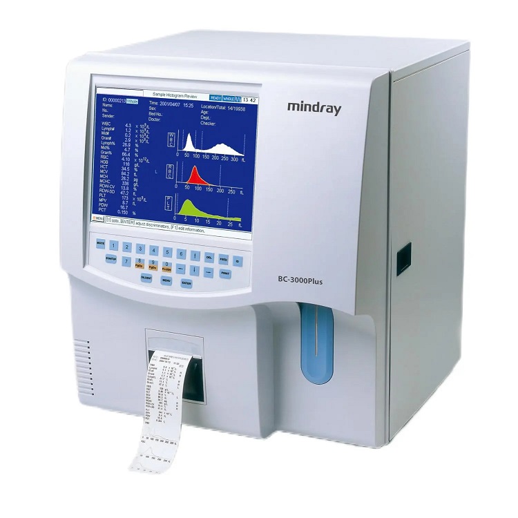 Отремонтированный гематологический анализатор Mindray 3 части BC3000Plus, используемый гематологический анализатор