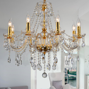 Lustre en cristal moderne de luxe, design européen, luminaire de plafond pour salon, salle à manger, chambre principale, décoration intérieure - Product Image 2