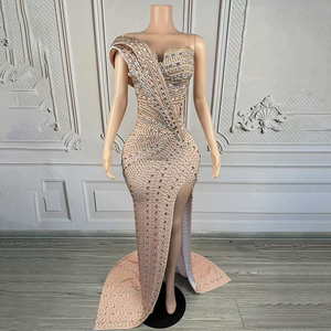 Novance Y4979 فستان سهرة فاخر ومحتشم للبيع بالجملة، فستان رسمي مزين بالكريستال للنساء، أنيق لحفلات التخرج وأعياد الميلاد - Product Image 2