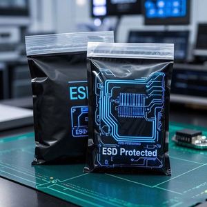 Dimensiones personalizadas Anti-Estático EMI Blindaje Huecograbado Impreso Bolsa Ziplock Capa conductora para componentes electrónicos aeroespaciales - Product Image 3