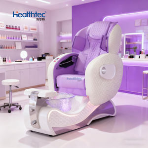 Nueva Silla de pedicura de pie de lujo púrpura con masaje de gravedad cero y función de <span class=keywords><strong>spa</strong></span> de pies - Product Image 1