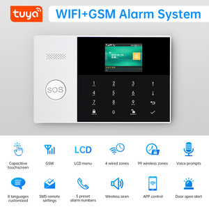 2.4 inch tuya Wifi GSM hệ thống báo động với máy dò chuyển động Cảm biến cửa RFID có dây còi báo động từ xa an ninh ngoài trời hệ thống báo động - Product Image 2