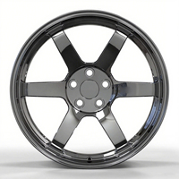 Rines de Aleación Forjados Ligeros HZH de 16/17/18/19/20 Pulgadas, 5x120 5x112 5x114.3, para Autos de Carreras RAYS TE37 VW Golf