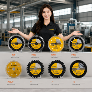 Disco de sierra circular segmentado SUNRISE Diamond, grado industrial, <span class=keywords><strong>con</strong></span> revestimiento de titanio, OEM, para cortar granito, mármol, piedra, hormigón y mampostería. - Product Image 1